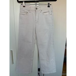 Club Monaco Women's High Rise Straight Leg Off-White Jeans, Size 4, EUC